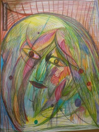 Jeux d'enfants 1, Peinture (Crayon) par MAGALI